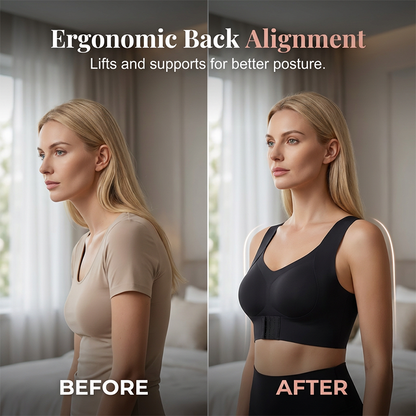 🔥 2026 Fresh Drops | Flat 50% OFF Today! 💸Seamless Posture Corrector Front Closure Bra
