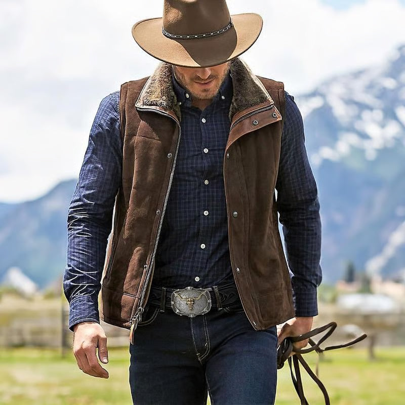 ⌛Limited-Time Offer🛍️Men's Retro Bull Head Embossed Leather Belt