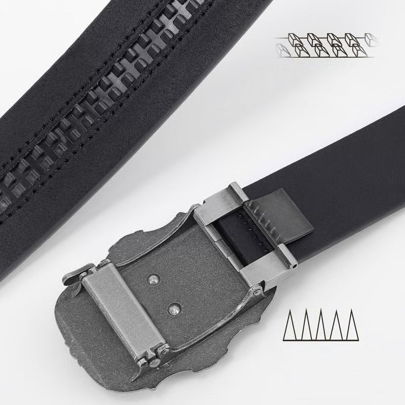 ⌛Limited-Time Offer🛍️Men's Retro Bull Head Embossed Leather Belt