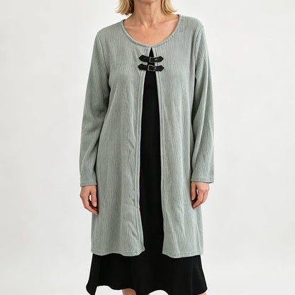 🔥 2026 Fresh Drops | Flat 50% OFF Today! 💸Women's Casual Ribbed Knit Long Sleeve Dress