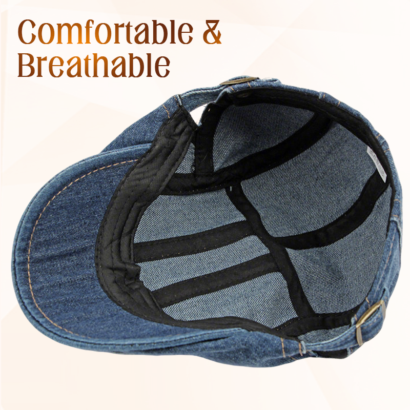 🔥 2026 Fresh Drops | Flat 50% OFF Today! 💸Unisex Denim Newsboy Cap