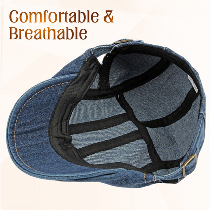 🔥 2026 Fresh Drops | Flat 50% OFF Today! 💸Unisex Denim Newsboy Cap