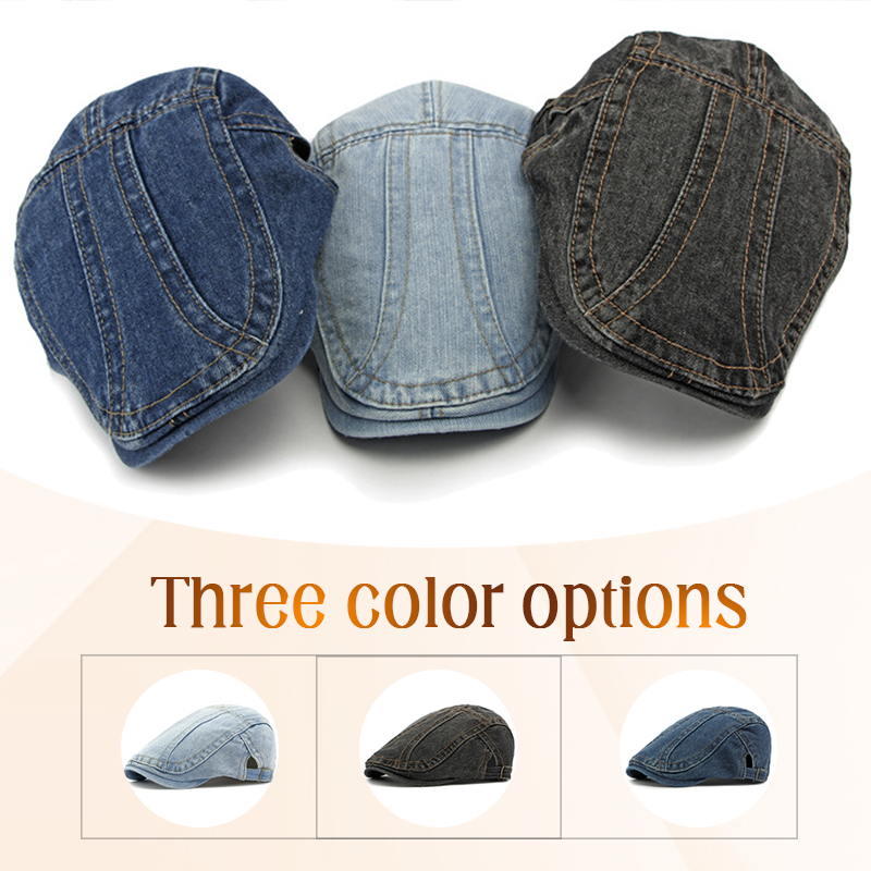 🔥 2026 Fresh Drops | Flat 50% OFF Today! 💸Unisex Denim Newsboy Cap