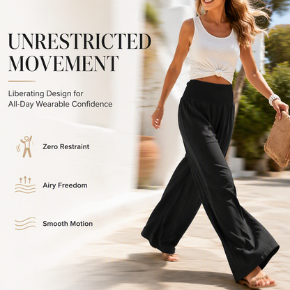 ✨New Arrival🍂Women's Elegant Flowy Palazzo Pants – High-Waisted Comfort & Effortless Style