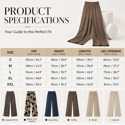 ✨New Arrival🍂Women's Elegant Flowy Palazzo Pants – High-Waisted Comfort & Effortless Style