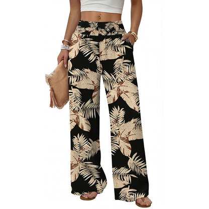 ✨New Arrival🍂Women's Elegant Flowy Palazzo Pants – High-Waisted Comfort & Effortless Style