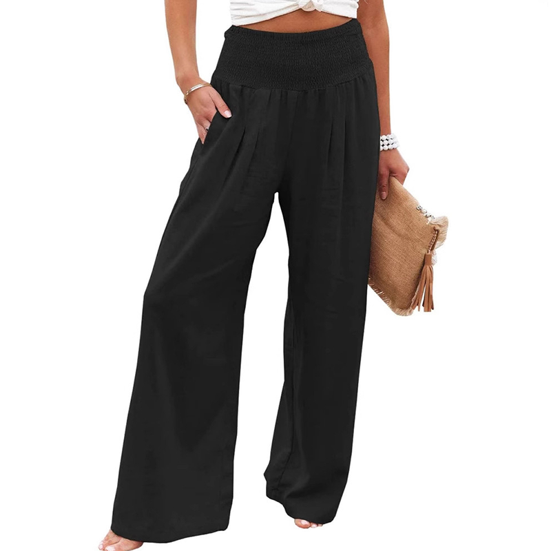 ✨New Arrival🍂Women's Elegant Flowy Palazzo Pants – High-Waisted Comfort & Effortless Style