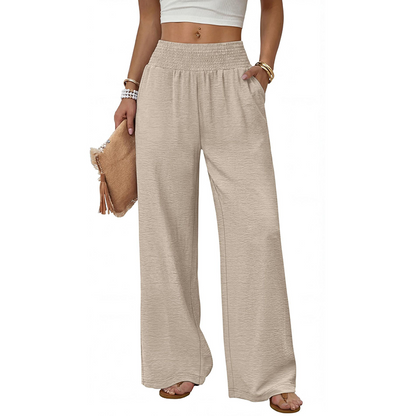 ✨New Arrival🍂Women's Elegant Flowy Palazzo Pants – High-Waisted Comfort & Effortless Style
