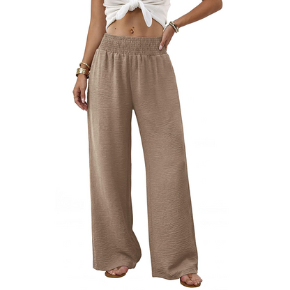 ✨New Arrival🍂Women's Elegant Flowy Palazzo Pants – High-Waisted Comfort & Effortless Style