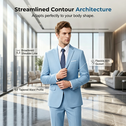 Men's 2-Piece Modern Fit Business Suit Set