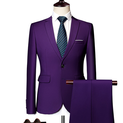 Men's 2-Piece Modern Fit Business Suit Set