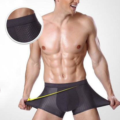 🎉 2026 Sale — Over 30,000 Sold! 💞 Ice Silk Mesh Breathable Antibacterial Boxer Briefs