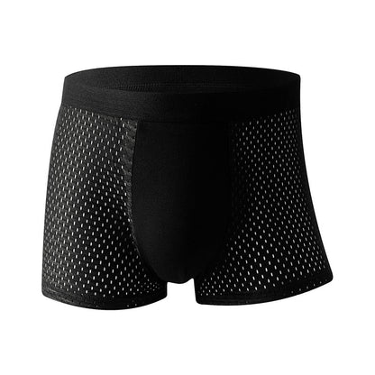 🎉 2026 Sale — Over 30,000 Sold! 💞 Ice Silk Mesh Breathable Antibacterial Boxer Briefs