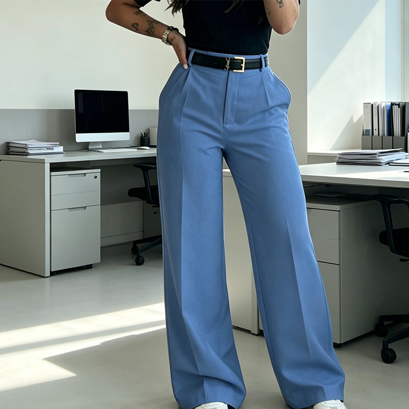⏰Last Day Sale 50% Off💃Women's Casual High-Waist Straight-Leg Pants
