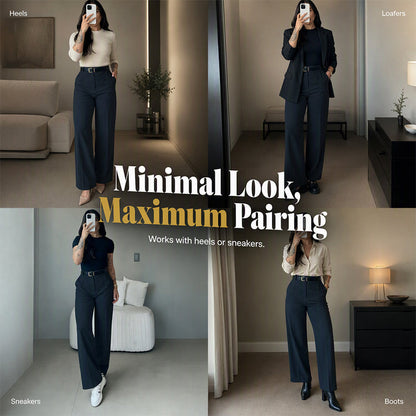 ⏰Last Day Sale 50% Off💃Women's Casual High-Waist Straight-Leg Pants