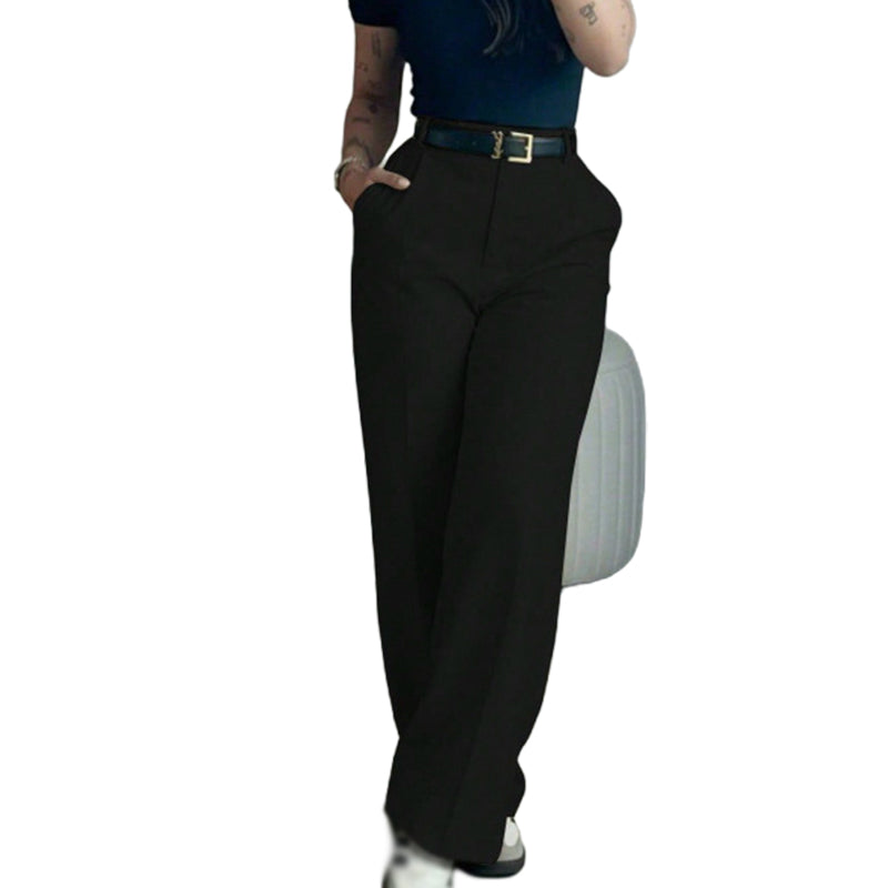 ⏰Last Day Sale 50% Off💃Women's Casual High-Waist Straight-Leg Pants