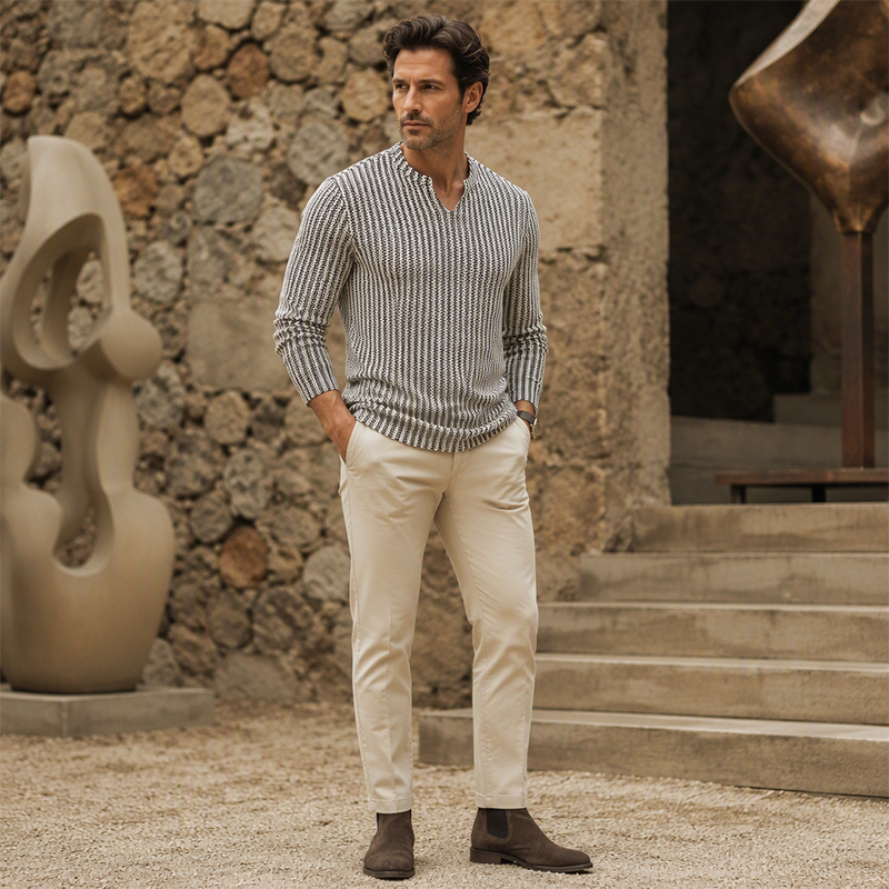 ⌛Limited-Time Offer FREE SHIPPING🛍️Modern Textured Knit Pullover