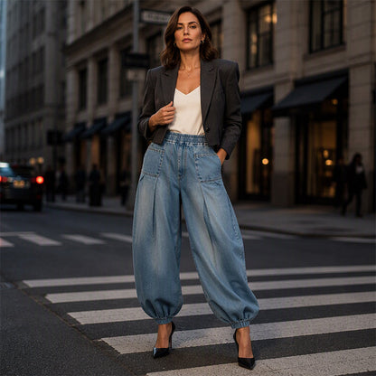 📢📢2026 HOT SALE FREE SHIPPING!!🔥Women's Loose Harem Denim Pants