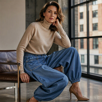 📢📢2026 HOT SALE FREE SHIPPING!!🔥Women's Loose Harem Denim Pants