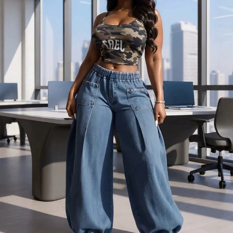 📢📢2026 HOT SALE FREE SHIPPING!!🔥Women's Loose Harem Denim Pants