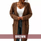 Your New Favorite Cozy Layer — Women's Long Hooded Knit Cardigan with Pockets for Effortless Layering, Everyday Comfort, and Relaxed Fall Style