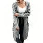 Your New Favorite Cozy Layer — Women's Long Hooded Knit Cardigan with Pockets for Effortless Layering, Everyday Comfort, and Relaxed Fall Style