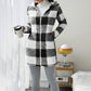 💖Black Friday Mega Deal – 50% off!💖 Classic Plaid, Cozy Long-Line Coverage 🍂Women's Zip-Up Hooded Jacket