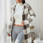 💖Black Friday Mega Deal – 50% off!💖 Classic Plaid, Cozy Long-Line Coverage 🍂Women's Zip-Up Hooded Jacket