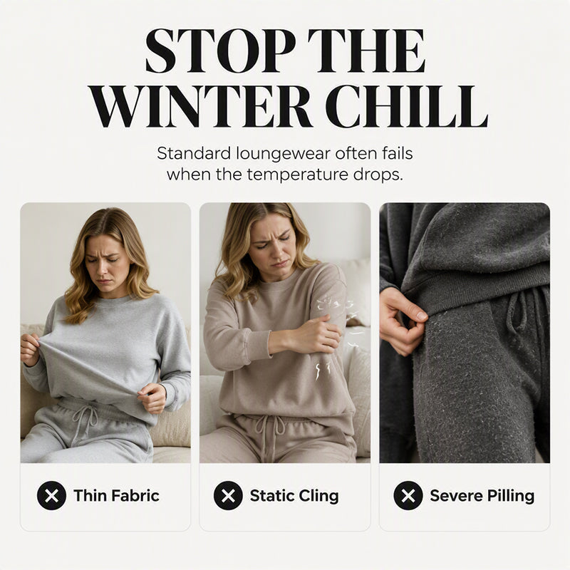 🔥 Freezing at Home but Tired of Bulky Winter Clothes? Wrap Yourself in Plush Comfort! Women's 2-Piece Geometric Fleece Hoodie & Jogger Set – Soft, Warm, Relaxed Fit with Stylish 3D Texture for Cozy Days In or Out!