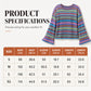 Women's Colorful Geometric Stripe Knit Sweater
