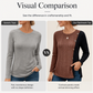 ✨ Easy Everyday Comfort | Women's Color-Block Ribbed Relaxed-Fit Top