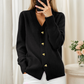 🧥Seasonal Style - Knit Cardigan with V-Neckline & Heart Accents – Cozy Warmth & Easy Pairing with Jeans or Dresses