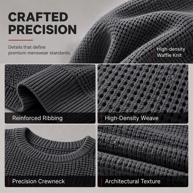 ✨2026 Collection at 50% OFF & FREE SHIPPING🎁JMIERR Men's Crewneck Sweater Soft Casual Sweaters Classic Long Sleeve Pullover Sweaters with Ribbing Edge