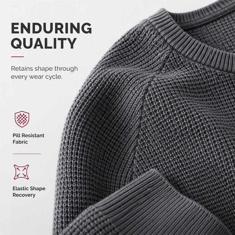 ✨2026 Collection at 50% OFF & FREE SHIPPING🎁JMIERR Men's Crewneck Sweater Soft Casual Sweaters Classic Long Sleeve Pullover Sweaters with Ribbing Edge