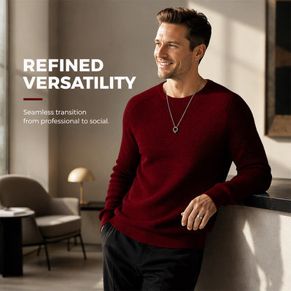 ✨2026 Collection at 50% OFF & FREE SHIPPING🎁JMIERR Men's Crewneck Sweater Soft Casual Sweaters Classic Long Sleeve Pullover Sweaters with Ribbing Edge