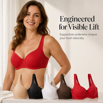 Women's Plus Size Underwire Bra Push Up Anti-Sagging Comfortable Brassiere