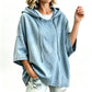 ✨2026 Collection at 50% OFF & FREE SHIPPING🎁 | Women's Relaxed Hooded Denim Pullover
