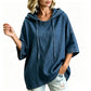 ✨2026 Collection at 50% OFF & FREE SHIPPING🎁 | Women's Relaxed Hooded Denim Pullover