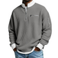 Men's Casual Waffle Quarter Zip Sweatshirt