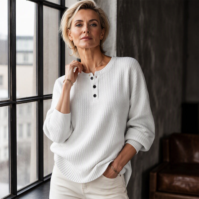 🔥50% OFF! Womens's Casual Waffle Knit Sweatshirt