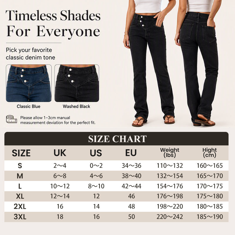 🌸Hot Sale 50% OFF & FREE SHIPPING💖Women's High-Waisted Crossover Asymmetric Jeans