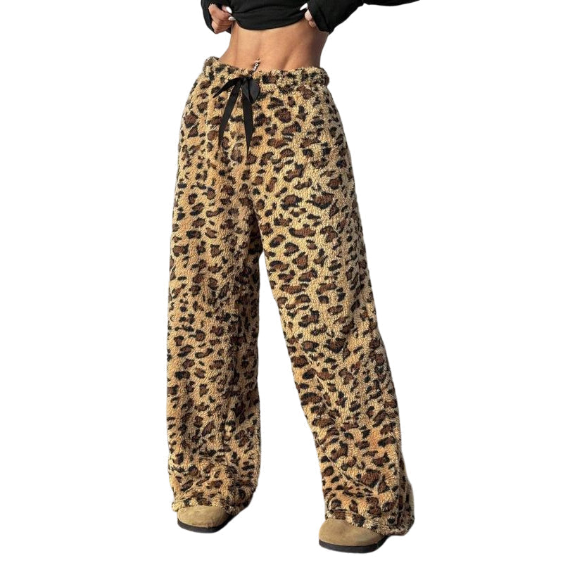 ⌛Limited-Time Offer & FREE SHIPPIG-Women's Plush Plaid Wide-Leg Pants