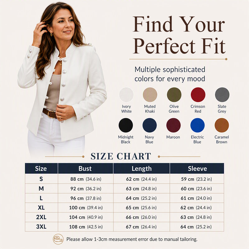 💎✨ Bestseller – Gold-Button Blazer – Fitted and Elegant