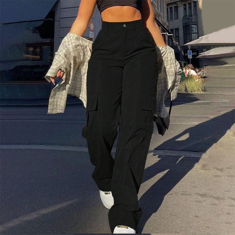 👖 Say Goodbye to Tight, Uncomfortable Pants! ✨ Women's High-Waisted Straight-Leg Cargo Pants – Flattering Waist-Defining Fit, Breathable Comfort & Multiple Utility Pockets for Effortlessly Chic Everyday Style! 💕