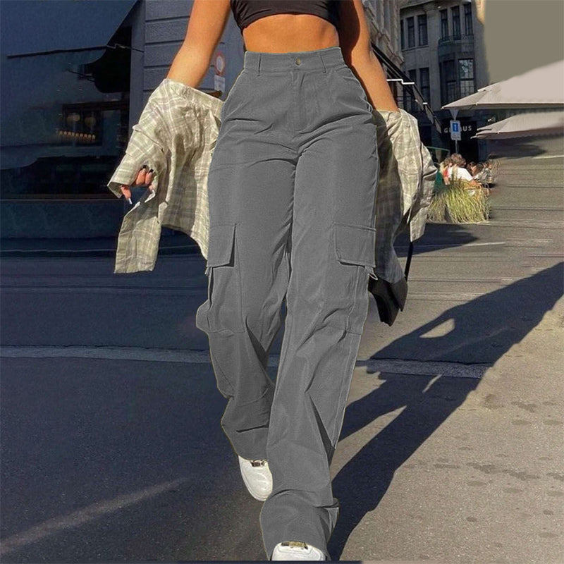 👖 Say Goodbye to Tight, Uncomfortable Pants! ✨ Women's High-Waisted Straight-Leg Cargo Pants – Flattering Waist-Defining Fit, Breathable Comfort & Multiple Utility Pockets for Effortlessly Chic Everyday Style! 💕