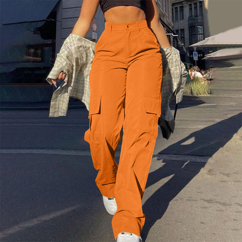 👖 Say Goodbye to Tight, Uncomfortable Pants! ✨ Women's High-Waisted Straight-Leg Cargo Pants – Flattering Waist-Defining Fit, Breathable Comfort & Multiple Utility Pockets for Effortlessly Chic Everyday Style! 💕