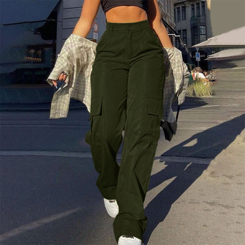 👖 Say Goodbye to Tight, Uncomfortable Pants! ✨ Women's High-Waisted Straight-Leg Cargo Pants – Flattering Waist-Defining Fit, Breathable Comfort & Multiple Utility Pockets for Effortlessly Chic Everyday Style! 💕