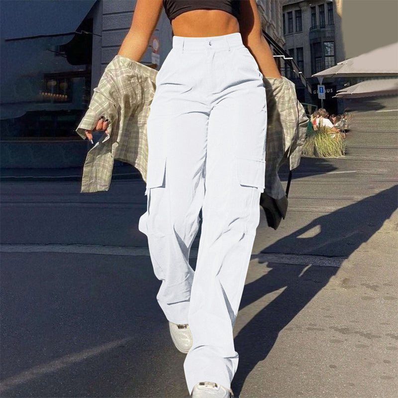 👖 Say Goodbye to Tight, Uncomfortable Pants! ✨ Women's High-Waisted Straight-Leg Cargo Pants – Flattering Waist-Defining Fit, Breathable Comfort & Multiple Utility Pockets for Effortlessly Chic Everyday Style! 💕