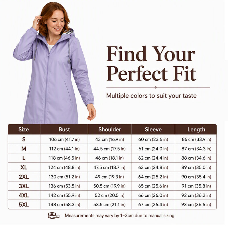Ready for Changing Weather ☔ Women’s Waterproof Hooded Outdoor Jacket – Lightweight Coverage, Easy Layering & Everyday Comfort