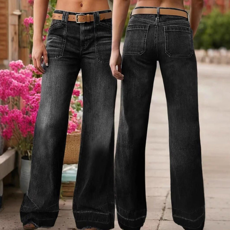 👖✨Bestseller -Women's Retro Flare Jeans with Pockets